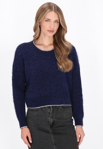 Pull-over DreiMaster Vintage en bleu : devant