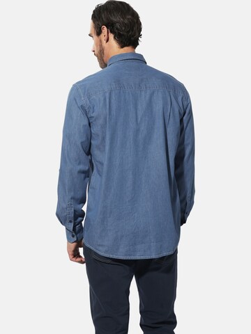 BABISTA Regular fit Button Up Shirt 'Olar' in Blue