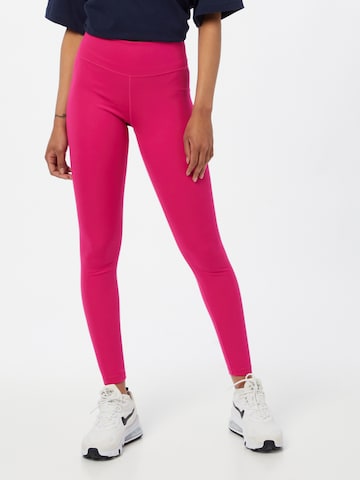 Skinny Pantaloni sport de la NIKE pe roz: față