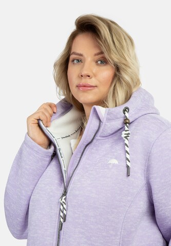 Schmuddelwedda Fleece jas in Lila