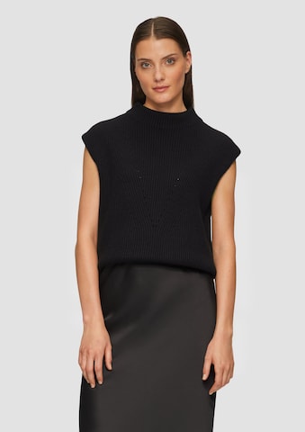 s.Oliver BLACK LABEL Pullover in Schwarz: Vorderseite