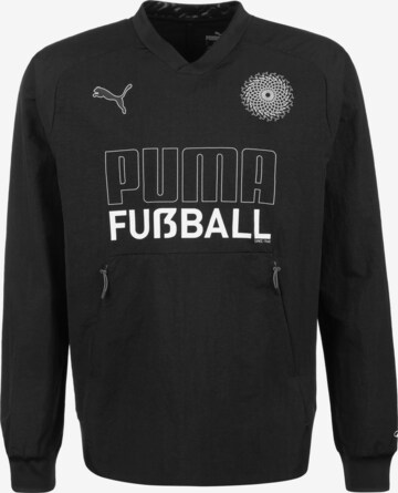 PUMA Athletic Sweatshirt in Black: front