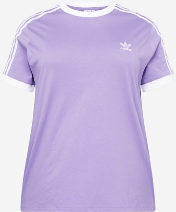 ADIDAS ORIGINALS Shirt 'Adicolor Classics 3-Stripes ' in Purple: front