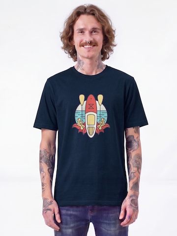 T-Shirt 'Stand Up Paddleboard Sup' Watapparel en bleu : devant