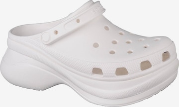 Sabots Crocs en blanc : devant