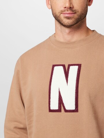 NORSE PROJECTS - Sweatshirt 'Arne' em bege