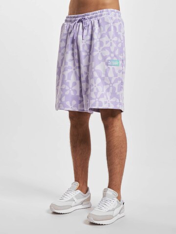 PUMA Loosefit Shorts 'Puma x Spongebob' in Lila: predná strana