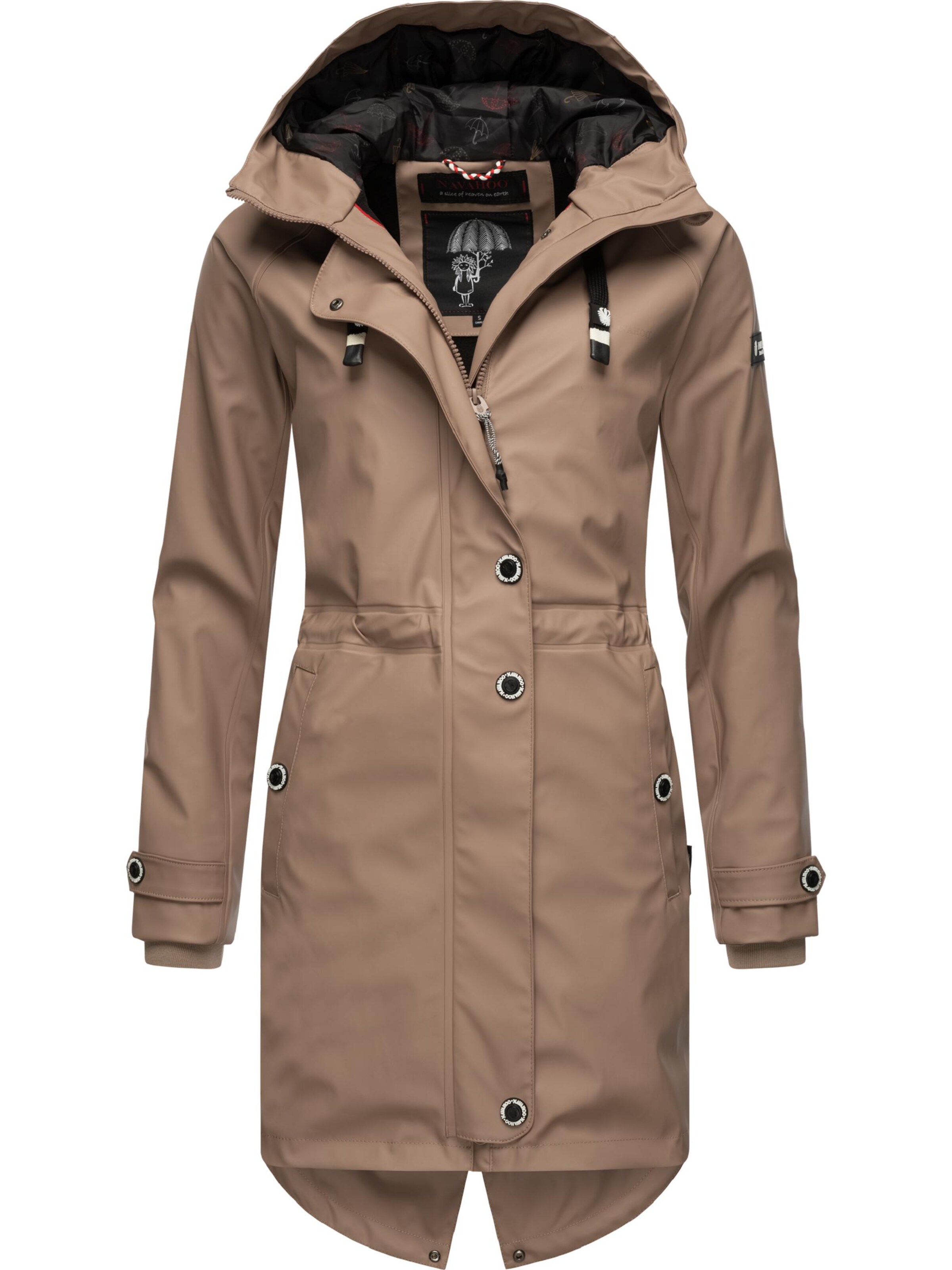 Manteau fonctionnel 'Rainy Flower' NAVAHOO en beige