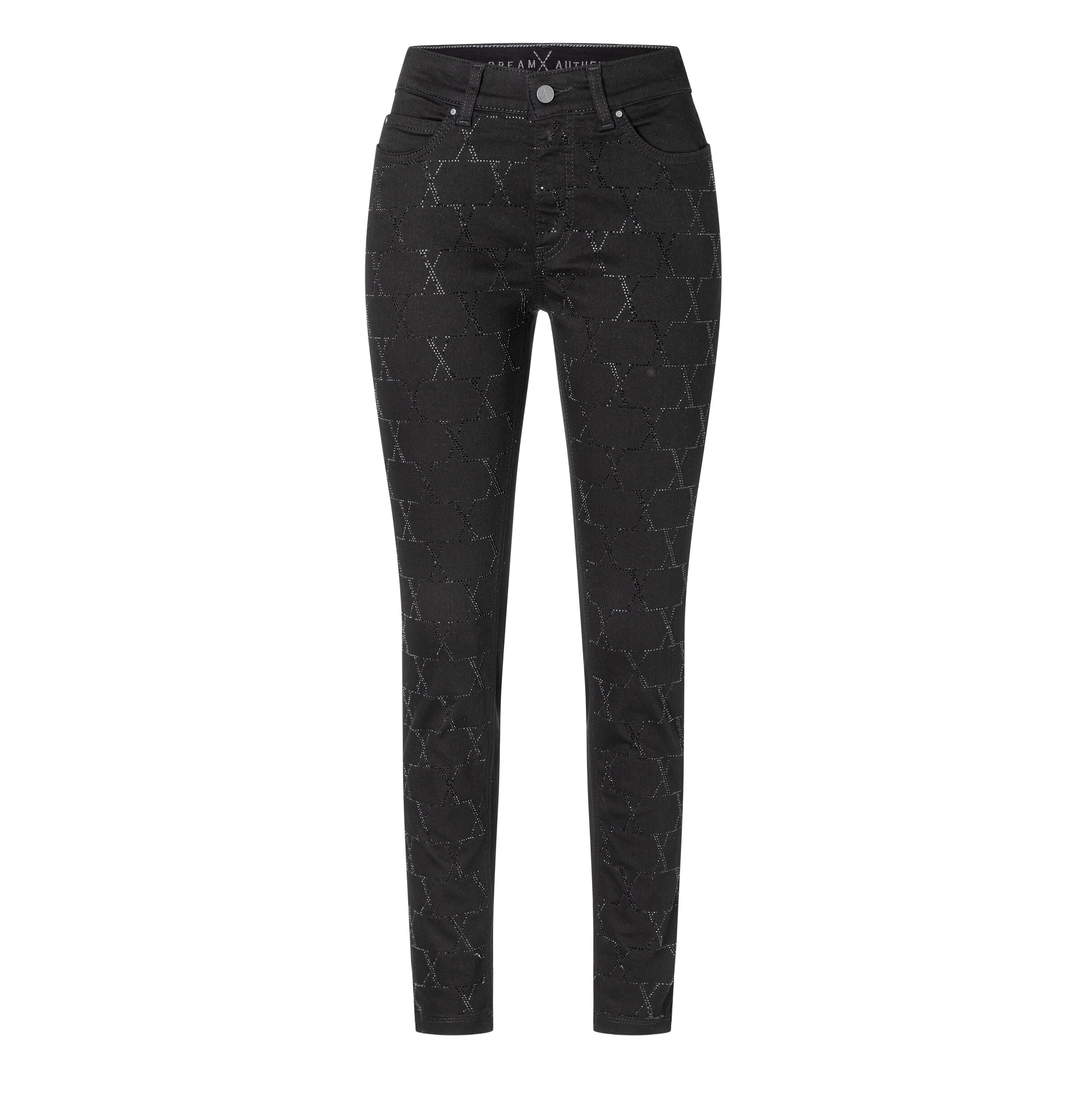 MAC Skinny Jeans in Black: front