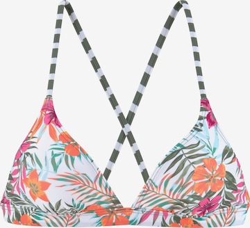 VENICE BEACH Triangle Bikini Top in Mixed colors: front