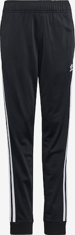 Effilé Pantalon 'Adicolor' ADIDAS ORIGINALS en noir : devant