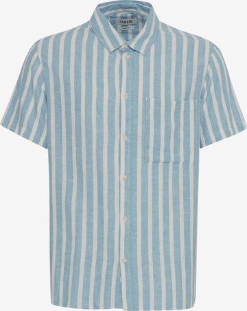 !Solid Regular fit Button Up Shirt 'Fried' in Blue: front