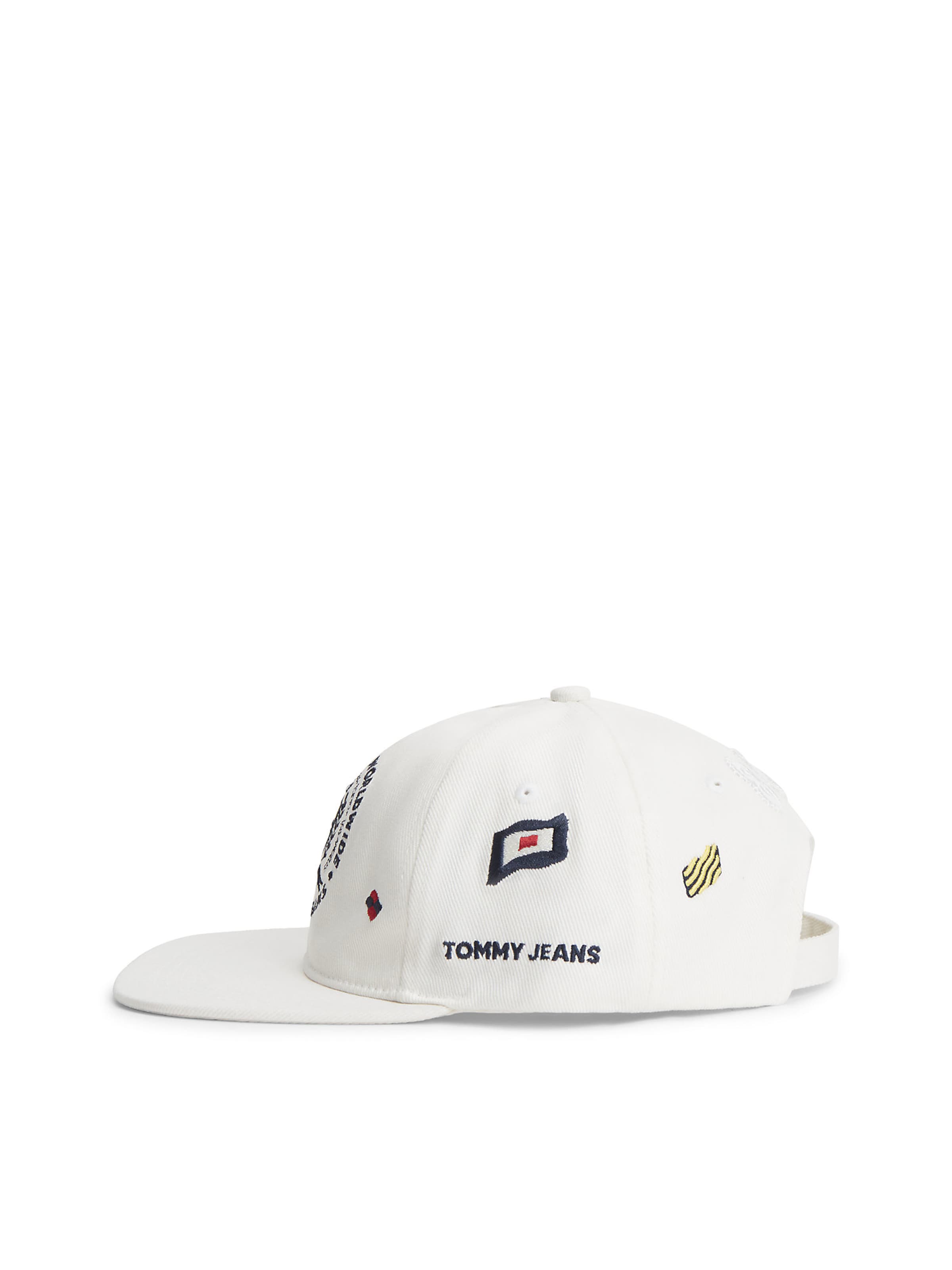 Tommy Jeans Pet in Wit: voorkant