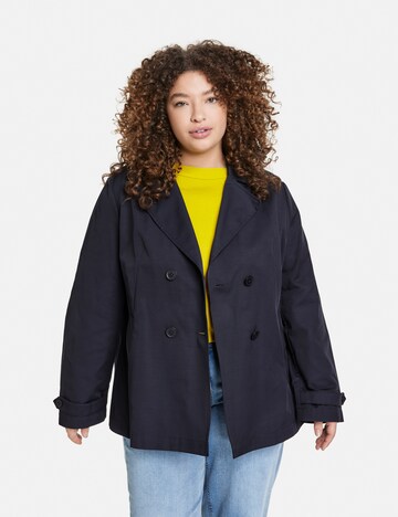 SAMOON Between-season jacket in Blue: front