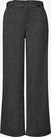 STREET ONE Wide Leg Hose 'Emee' in Schwarz: Vorderseite