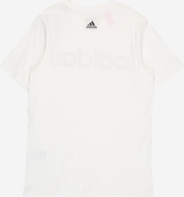 T-Shirt fonctionnel 'Essentials Linear Logo ' ADIDAS SPORTSWEAR en blanc