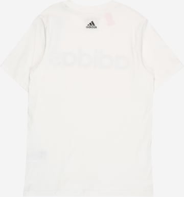 T-Shirt fonctionnel 'Essentials Linear Logo ' ADIDAS SPORTSWEAR en blanc