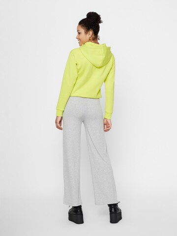PIECES Wide leg Pants 'Molly' in Grey