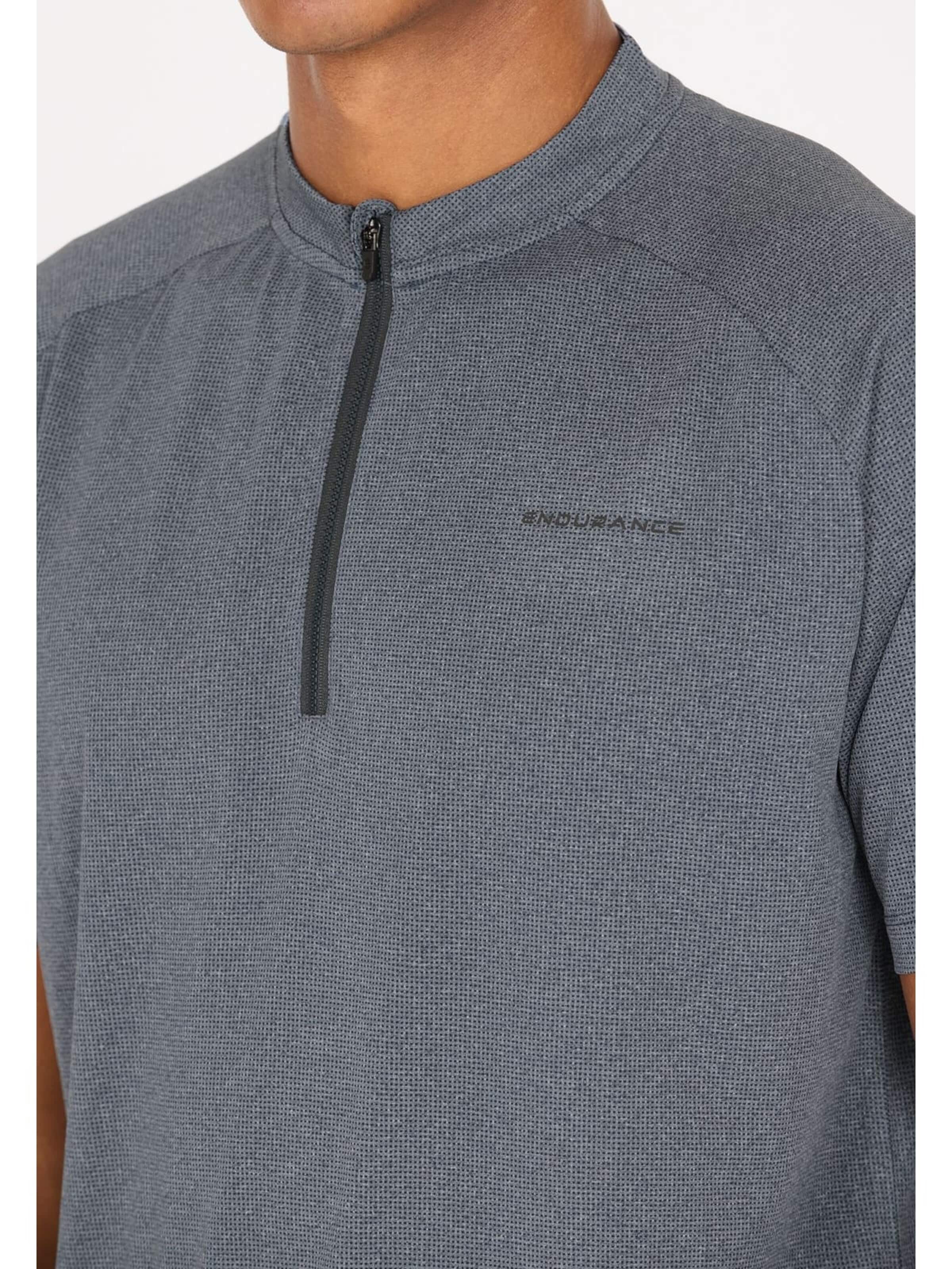 T-Shirt fonctionnel 'Crow M Melange Cycling/MTB SS Shirt' ENDURANCE en bleu