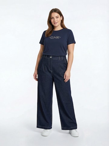 Guido Maria Kretschmer Curvy Shirt 'Shelly' in Blauw