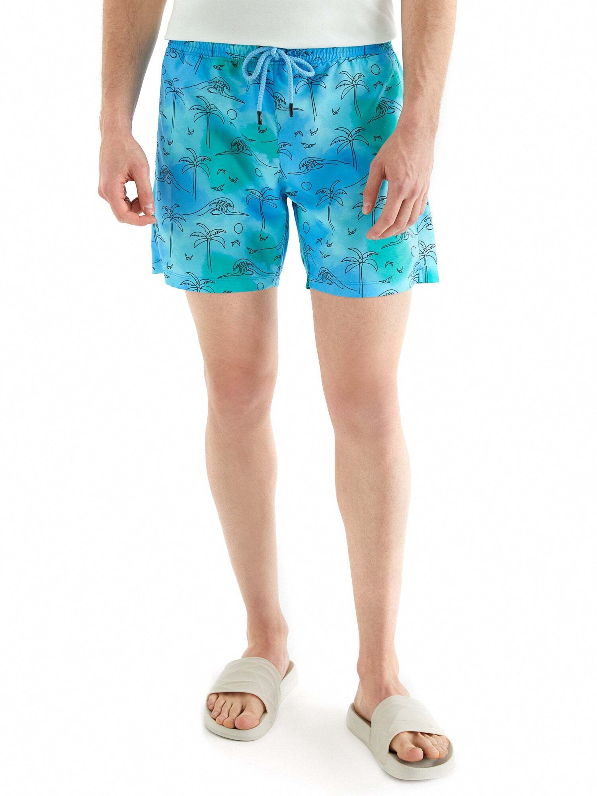 Pantaloncini da bagno 'TROPIC' di WESTMARK LONDON in blu: frontale