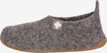 Living Kitzbühel Slippers 'Schurwolle' in Grey: front