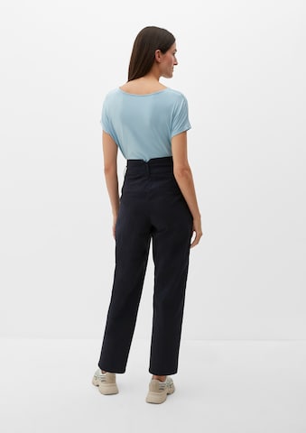 Regular Pantalon à pince s.Oliver en bleu