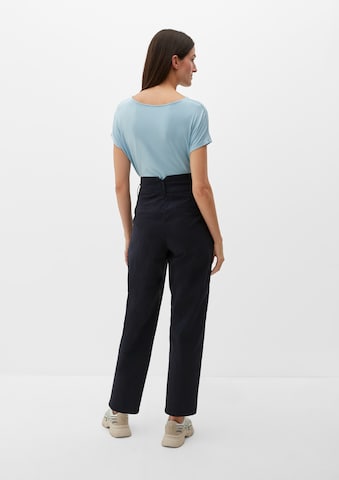 s.Oliver Regular Pleat-front trousers in Blue
