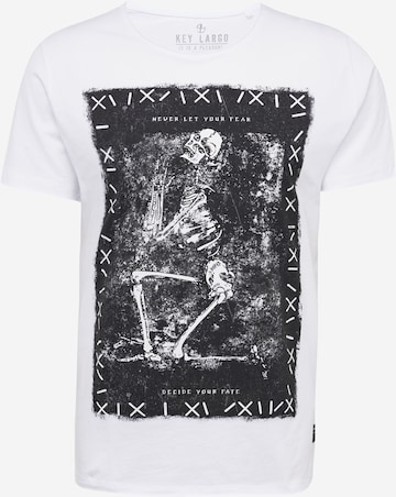 T-Shirt 'DECIDE' Key Largo en blanc : devant