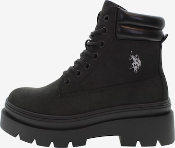 Stivaletto stringato 'Shova001' di U.S. POLO ASSN. in nero: frontale