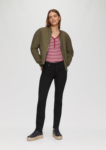 Coupe slim Jean 'Betsy' s.Oliver en noir