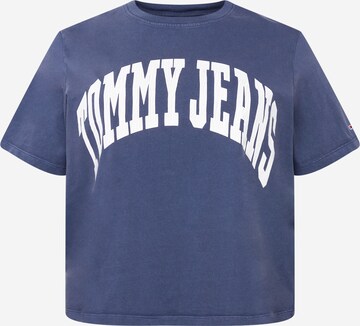 Tommy Jeans Curve - Camiseta en azul: frente