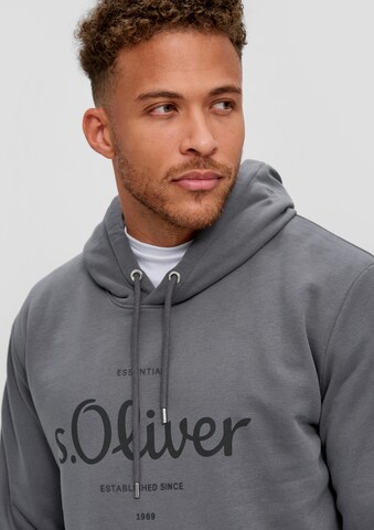 s.Oliver Men Tall Sizes Sweatshirt in Grey