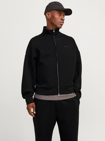 JACK & JONES Sweatjacke 'JCOKINETIC' in Schwarz: Vorderseite