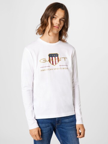 GANT - Camiseta en blanco: frente