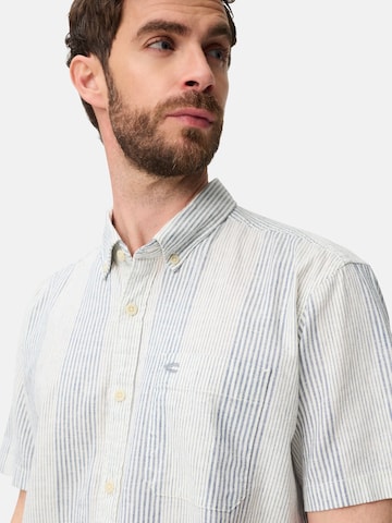 CAMEL ACTIVE Regular Fit Kurzarmhemd aus Leinenmix in Weiß