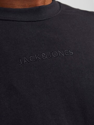 JACK & JONES Sweatshirt 'JCOStagger' in Zwart