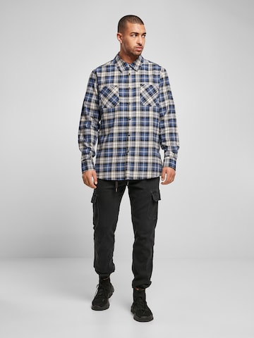 Urban Classics Regular fit Button Up Shirt 'Roots' in Blue