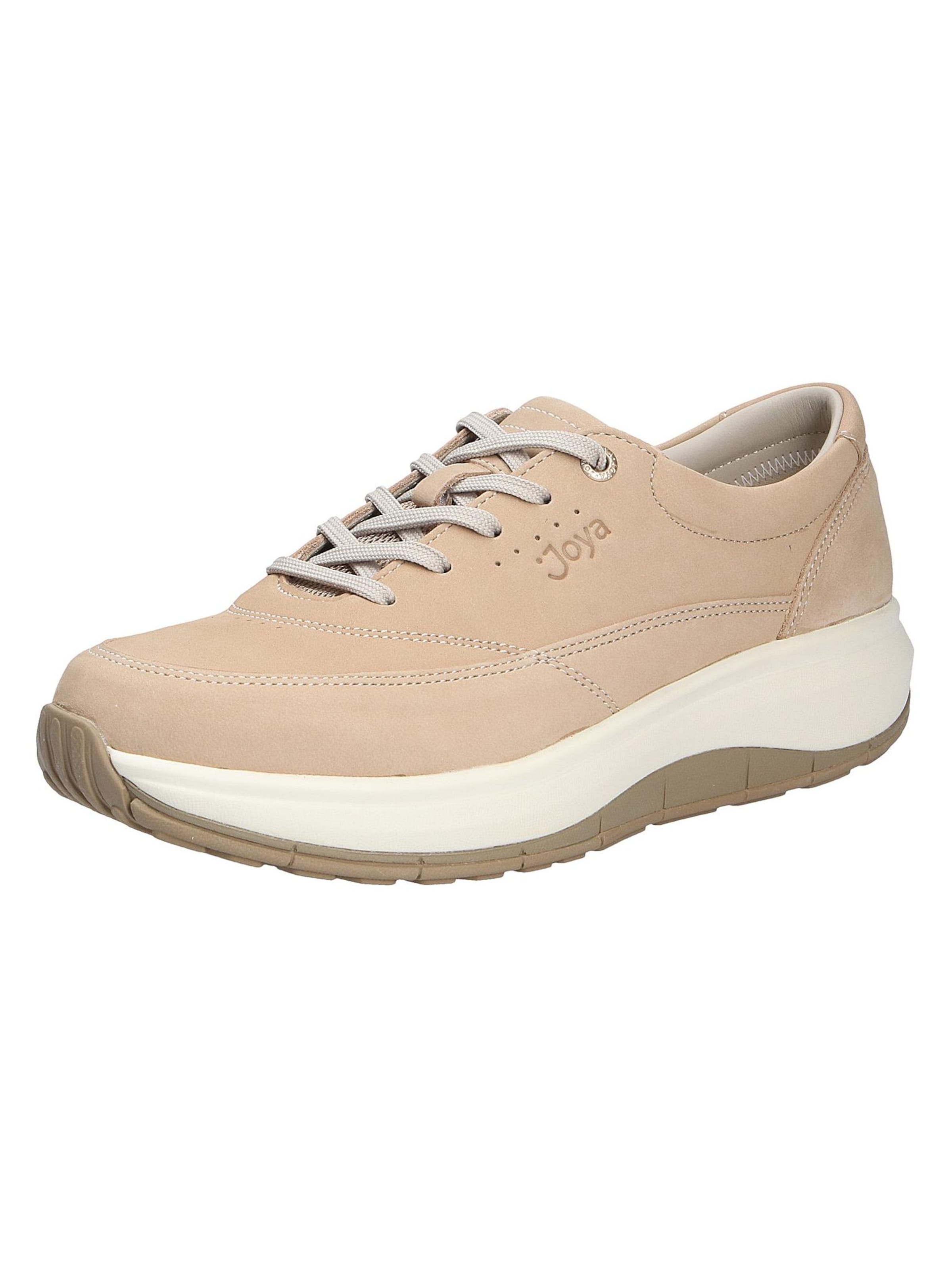 Joya Lace-Up Shoes 'VENICE ZIP BEIGE' in Beige: front