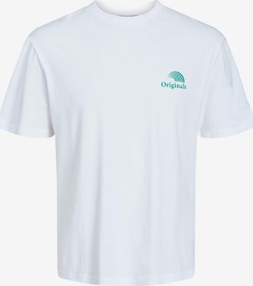 JACK & JONES T-Shirt 'BURNING' in Weiß: predná strana