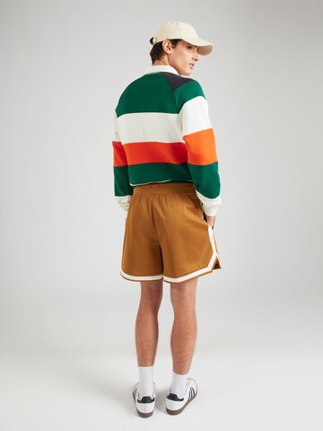 ADIDAS ORIGINALS Ohlapna forma Hlače | rjava barva: zadnja stran