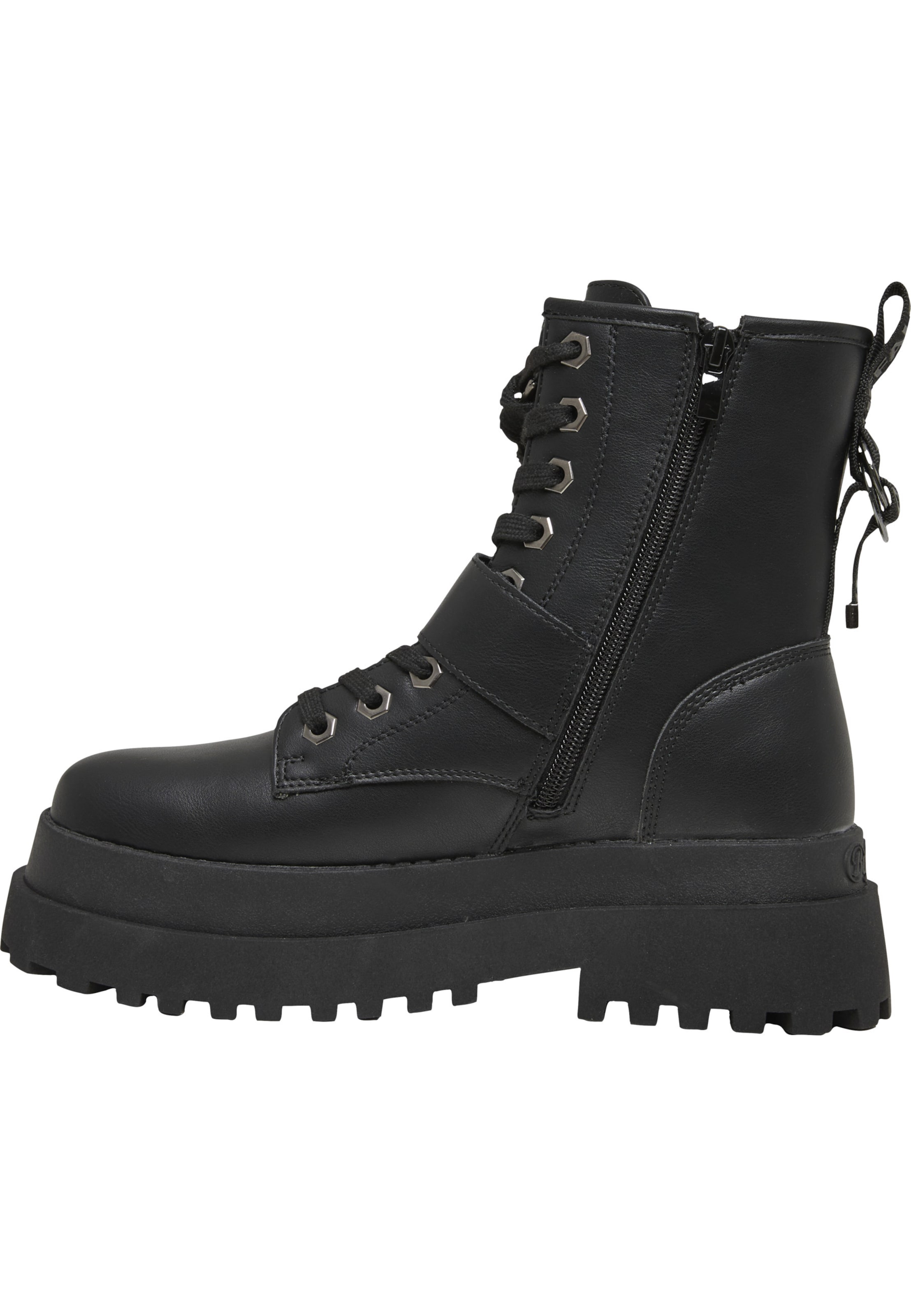 Bottines à lacets 'Pluto' BUFFALO en noir