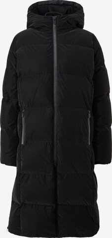 comma casual identity Winter Coat in Black: front