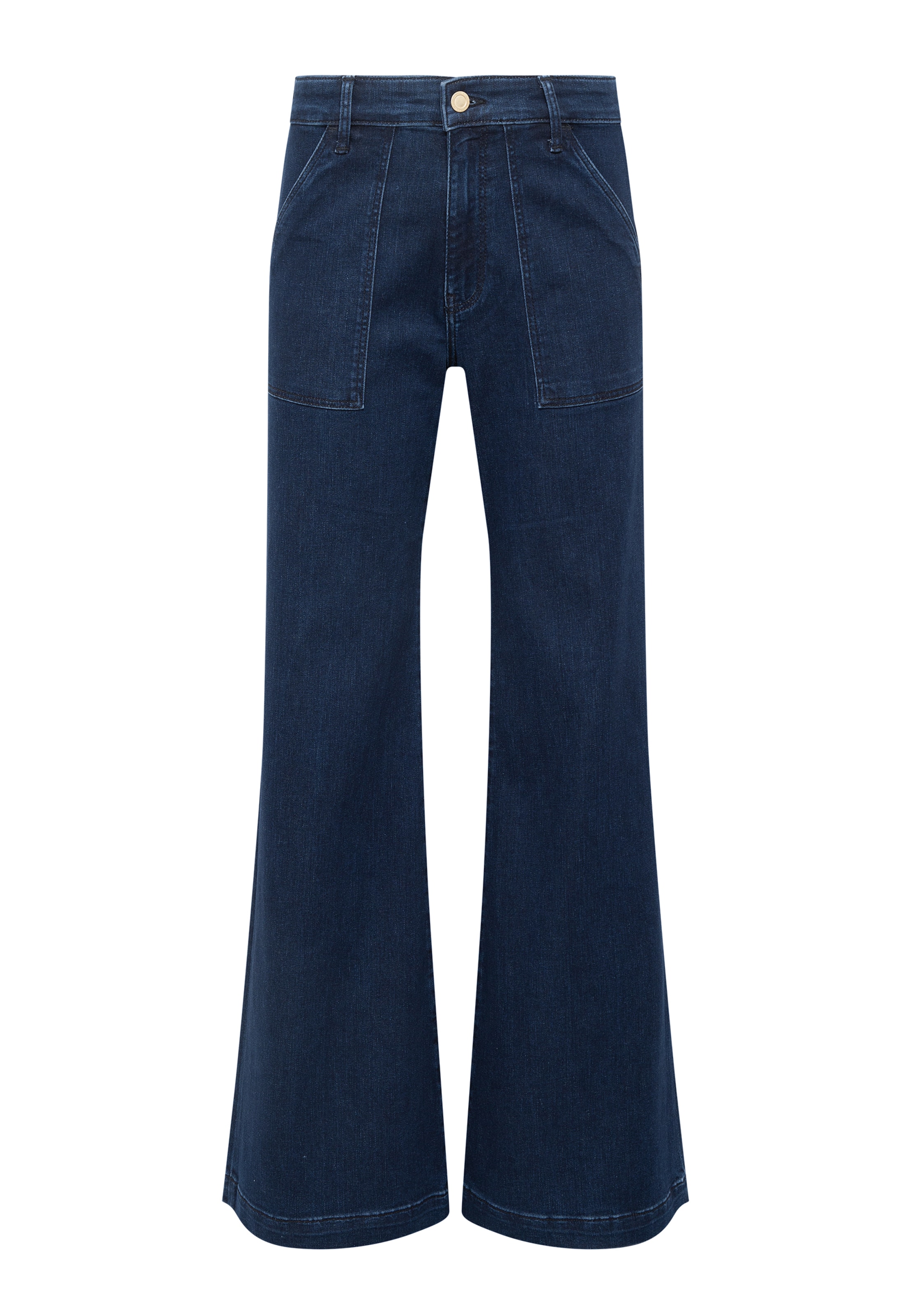 Mavi Flared Jeans in Blue: front