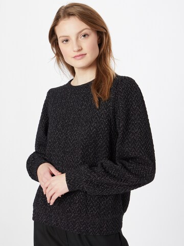 s.Oliver Sweatshirt in Schwarz: predná strana