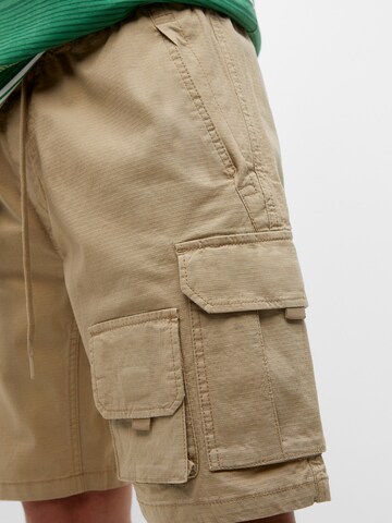 Pull&Bear Loose fit Cargo Pants in Beige