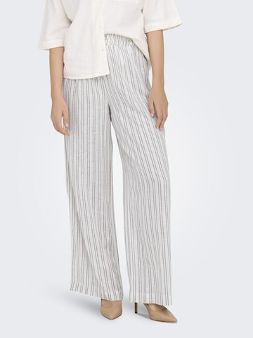 Wide Leg Pantalon ONLY en blanc : devant