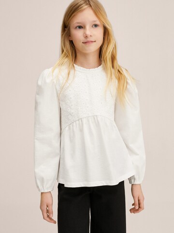 MANGO KIDS Shirt 'Tanit' in White: front