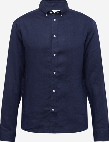 Coupe regular Chemise 'Christoph' Les Deux en bleu : devant