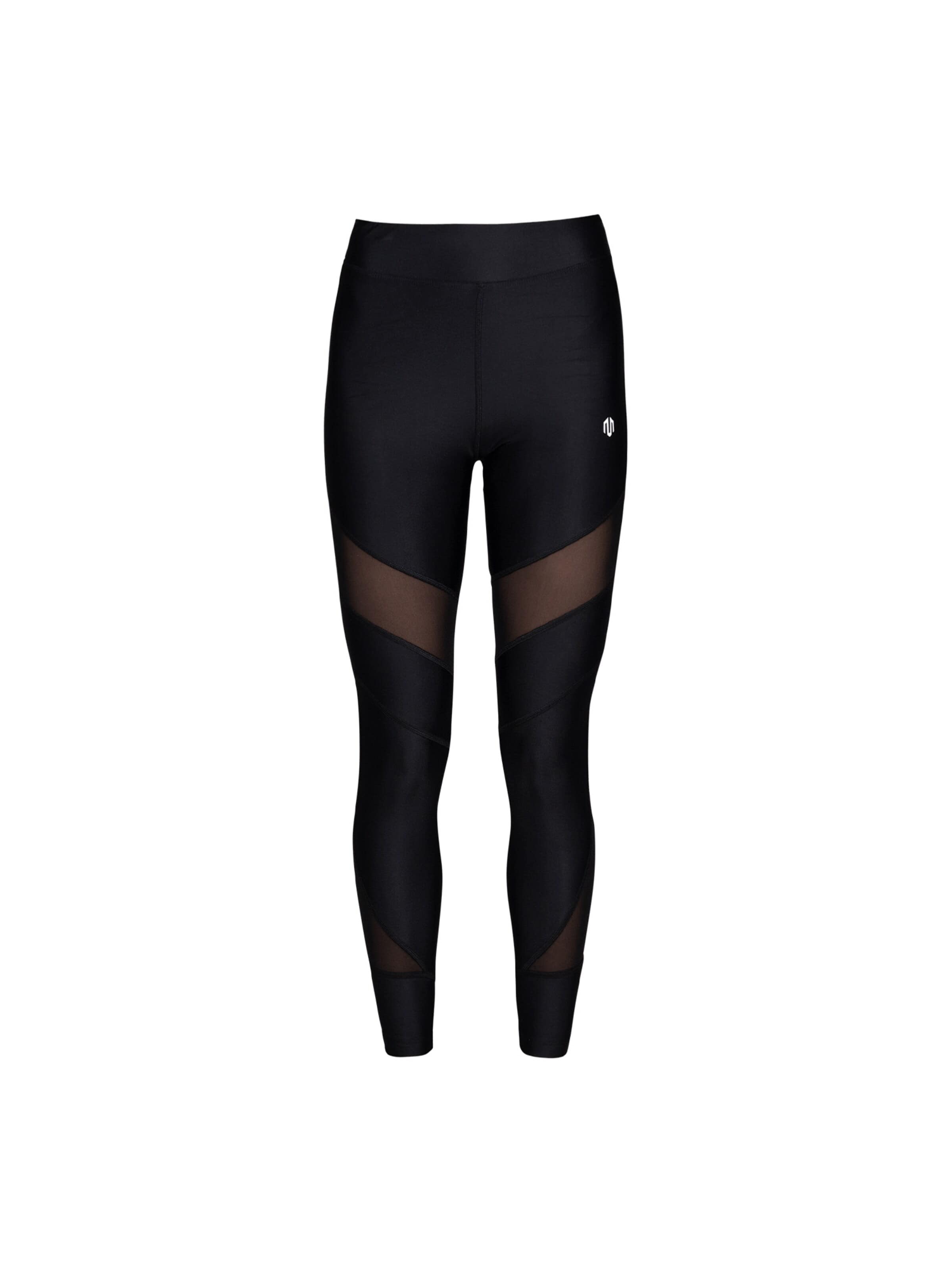 Skinny Pantaloni sportivi 'Zenja' di MOROTAI in nero: frontale